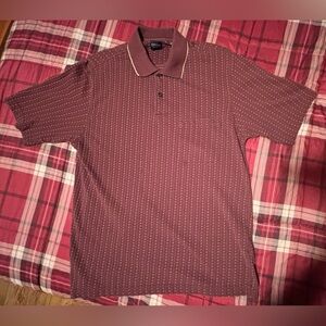 Arrow Burgundy Polo Shirt with Pattern